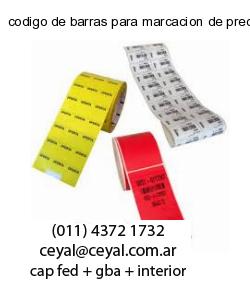 codigo de barras para marcacion de precios