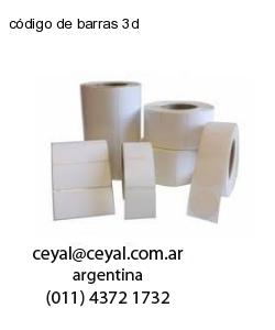 código de barras 3d