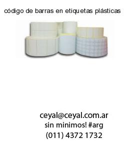 código de barras en etiquetas plásticas
