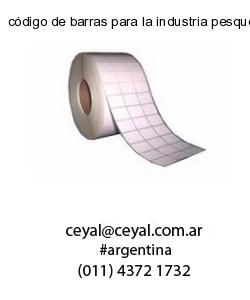 código de barras para la industria pesquera