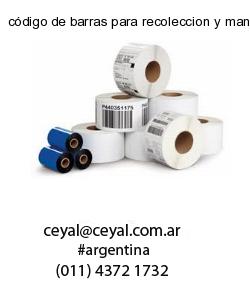 código de barras para recoleccion y manipulacion d
