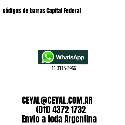 códigos de barras Capital Federal