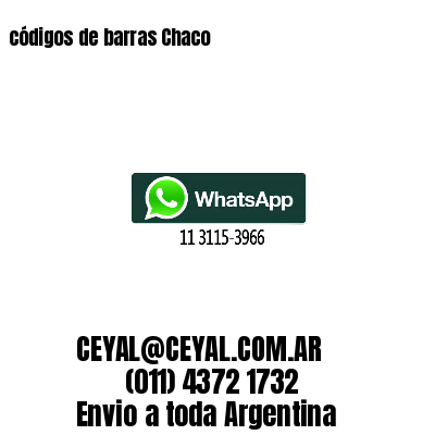 códigos de barras Chaco