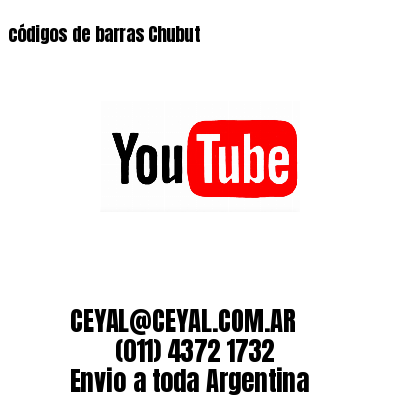 códigos de barras Chubut
