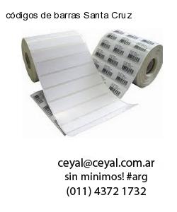 códigos de barras Santa Cruz