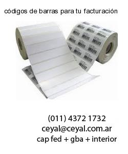 códigos de barras para tu facturación