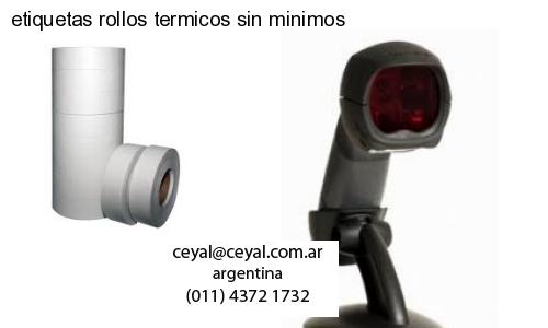 etiquetas rollos termicos sin minimos