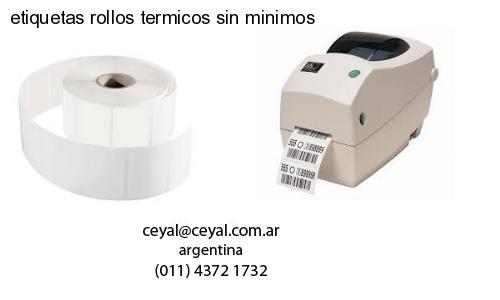 etiquetas rollos termicos sin minimos