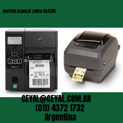 service manual zebra Gc420t