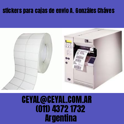 stickers para cajas de envio A. Gonzáles Cháves