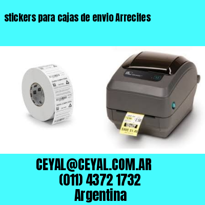 stickers para cajas de envio Arrecifes