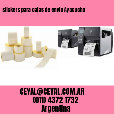 stickers para cajas de envio Ayacucho