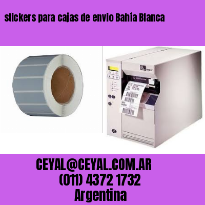 stickers para cajas de envio Bahía Blanca