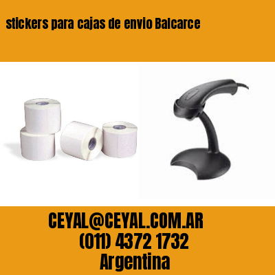 stickers para cajas de envio Balcarce