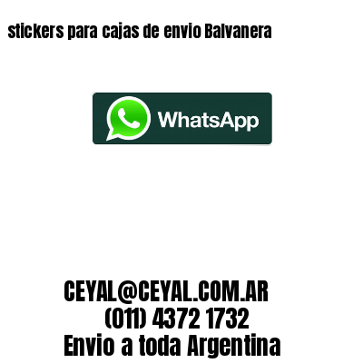 stickers para cajas de envio Balvanera