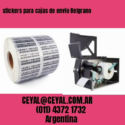 stickers para cajas de envio Belgrano
