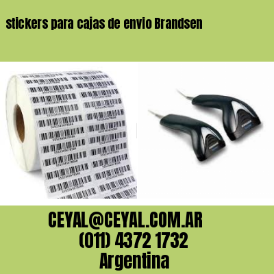 stickers para cajas de envio Brandsen