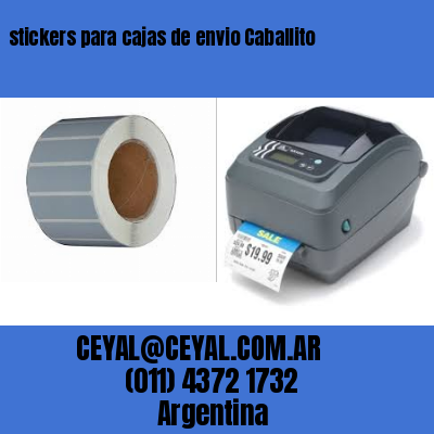 stickers para cajas de envio Caballito
