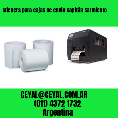 stickers para cajas de envio Capitán Sarmiento
