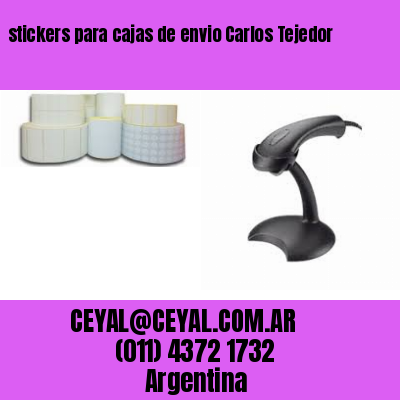 stickers para cajas de envio Carlos Tejedor