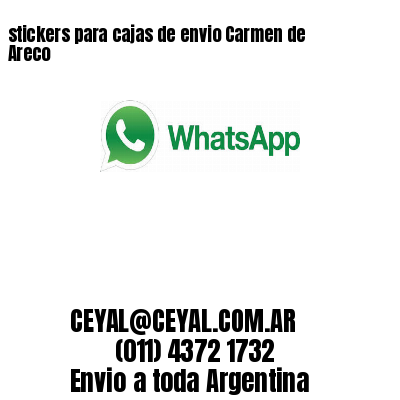 stickers para cajas de envio Carmen de Areco