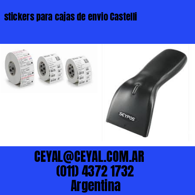 stickers para cajas de envio Castelli