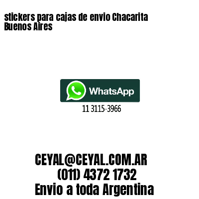 stickers para cajas de envio Chacarita  Buenos Aires