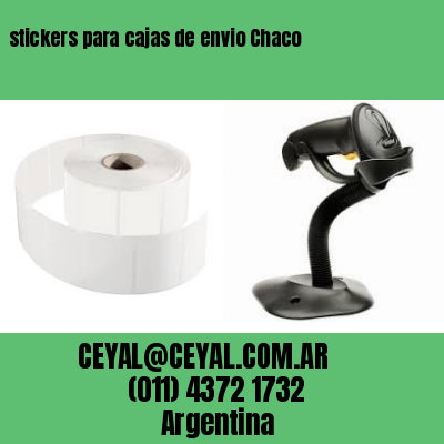 stickers para cajas de envio Chaco