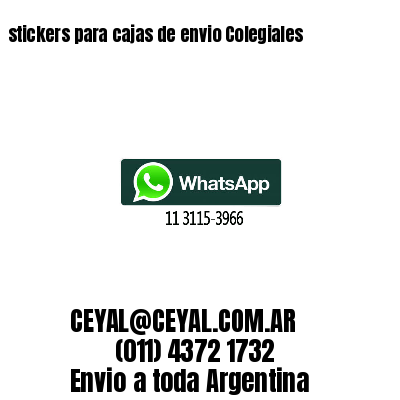 stickers para cajas de envio Colegiales