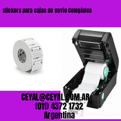 stickers para cajas de envio Colegiales