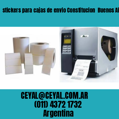 stickers para cajas de envio Constitucion  Buenos Aires