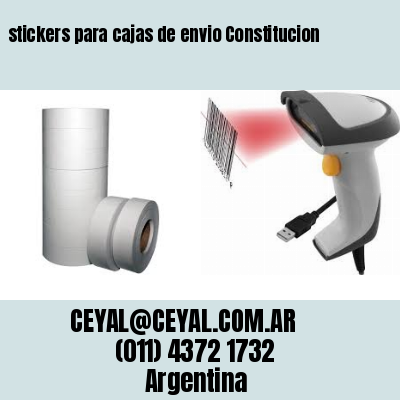 stickers para cajas de envio Constitucion