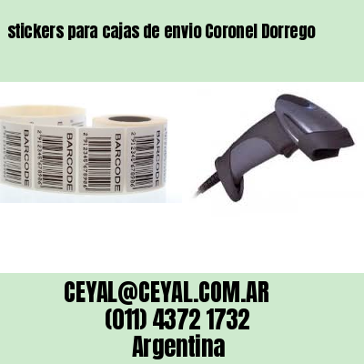 stickers para cajas de envio Coronel Dorrego
