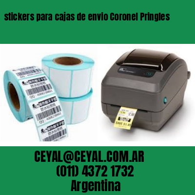 stickers para cajas de envio Coronel Pringles