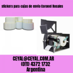 stickers para cajas de envio Coronel Rosales