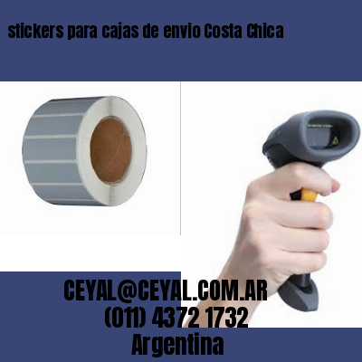 stickers para cajas de envio Costa Chica