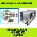 stickers para cajas de envio Costa Esmeralda