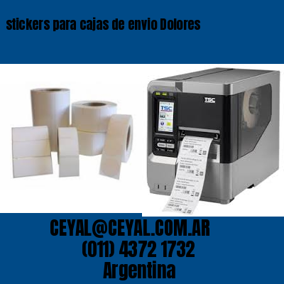 stickers para cajas de envio Dolores