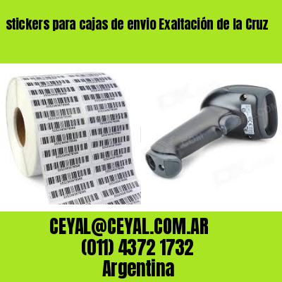 stickers para cajas de envio Exaltación de la Cruz