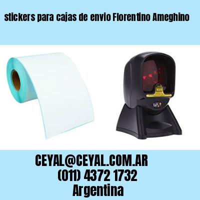 stickers para cajas de envio Florentino Ameghino