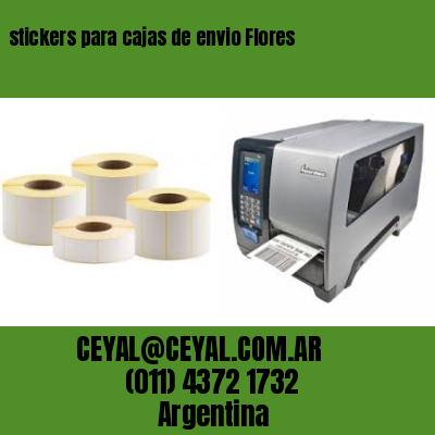 stickers para cajas de envio Flores