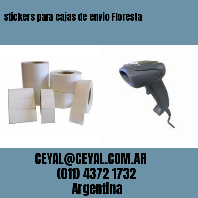 stickers para cajas de envio Floresta