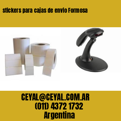 stickers para cajas de envio Formosa