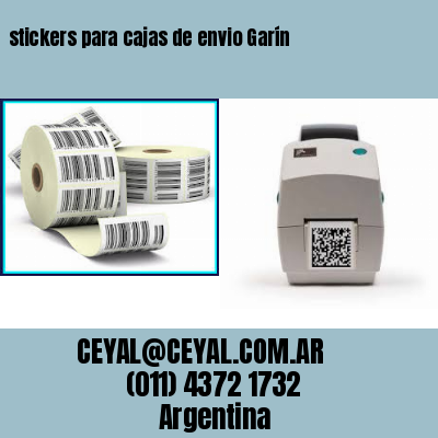 stickers para cajas de envio Garín