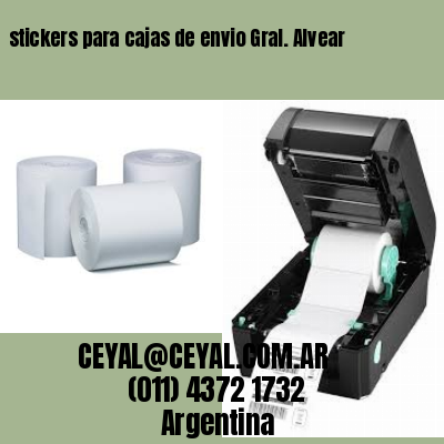 stickers para cajas de envio Gral. Alvear