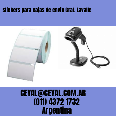 stickers para cajas de envio Gral. Lavalle