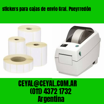 stickers para cajas de envio Gral. Pueyrredón