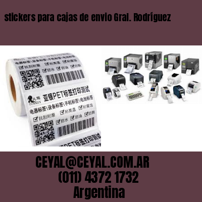 stickers para cajas de envio Gral. Rodríguez