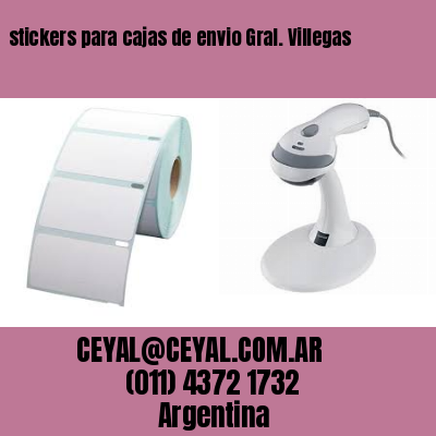stickers para cajas de envio Gral. Villegas