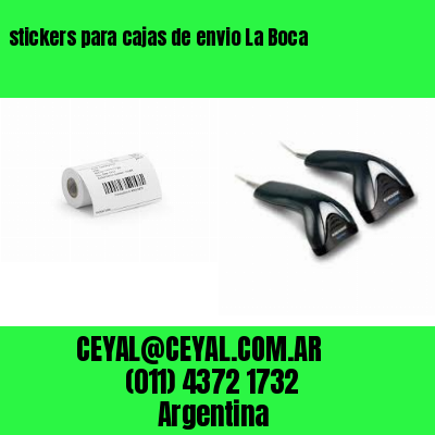 stickers para cajas de envio La Boca